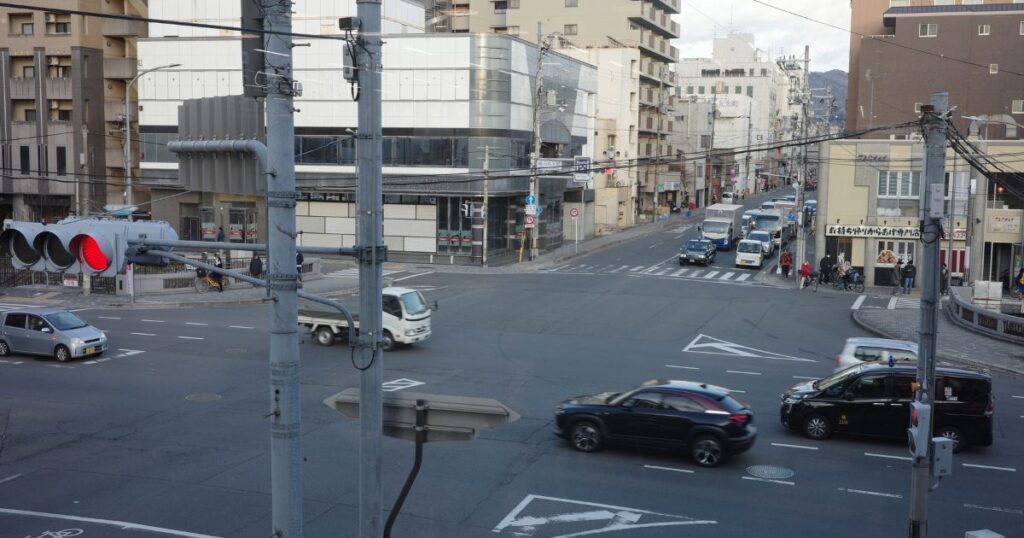 モスバーガーからの風景