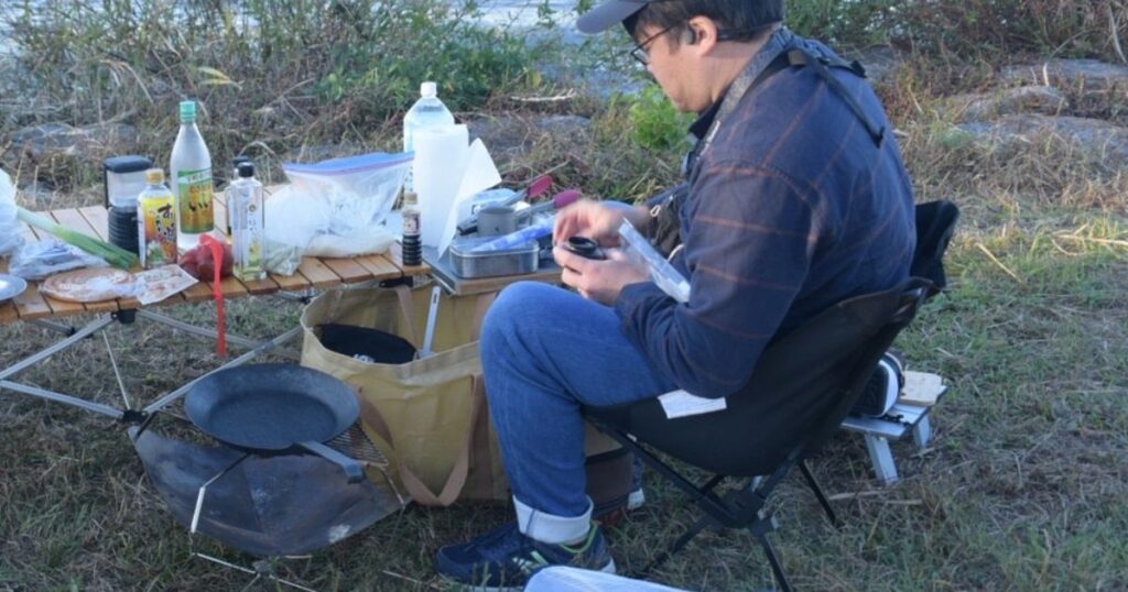 キャンプシーン