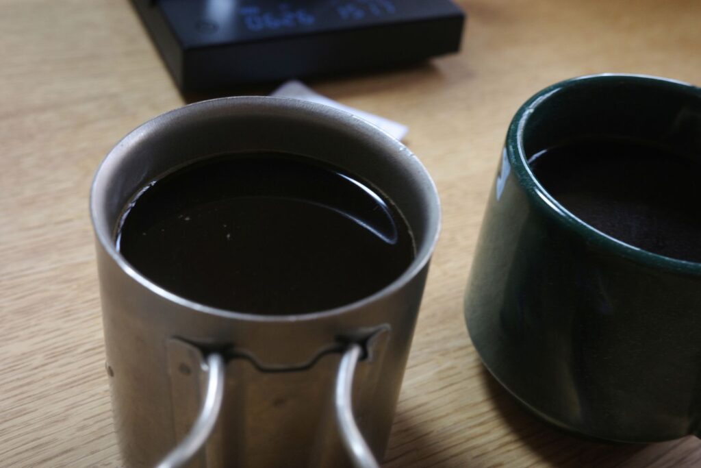 コーヒーの表面