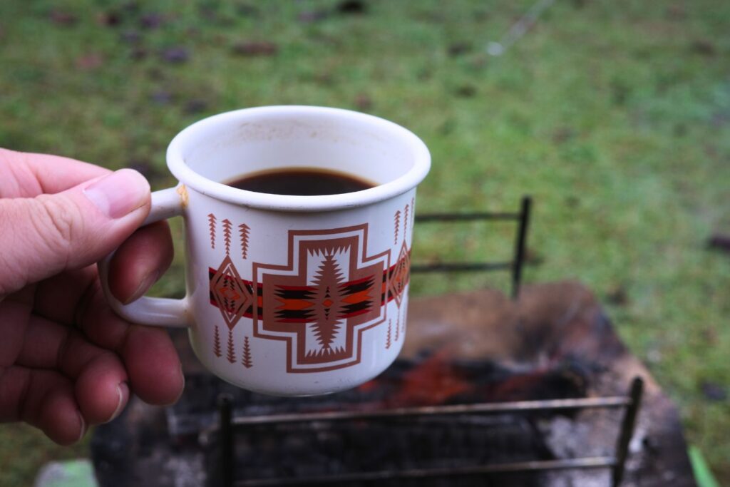 キャンプでコーヒー