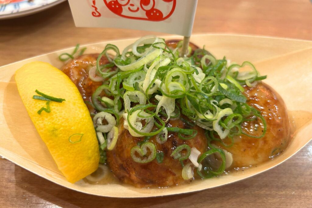 くれおーるの塩レモンたこ焼き