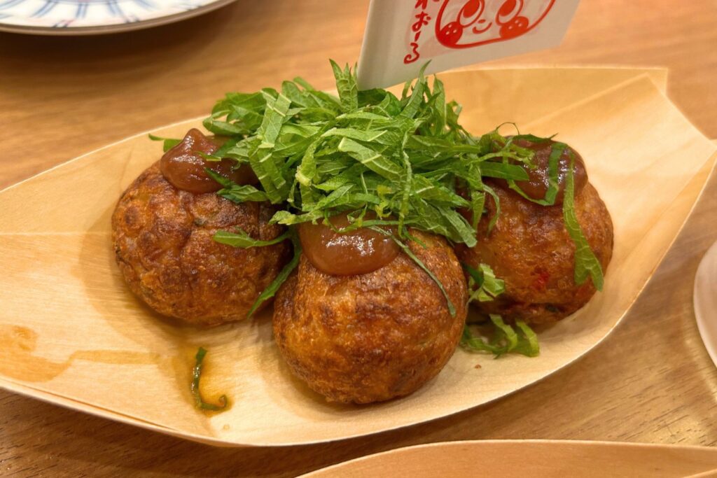 くれおーるの梅しそたこ焼き