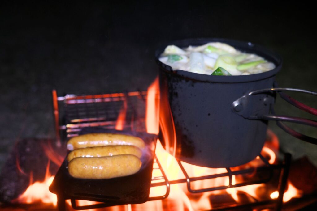 CAMPING MOON「SOLO-A4G」で料理