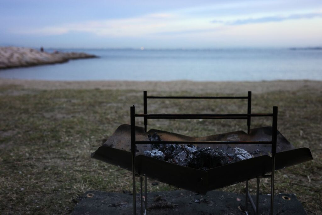 CAMPING MOON「SOLO-A4G」と夕暮れ