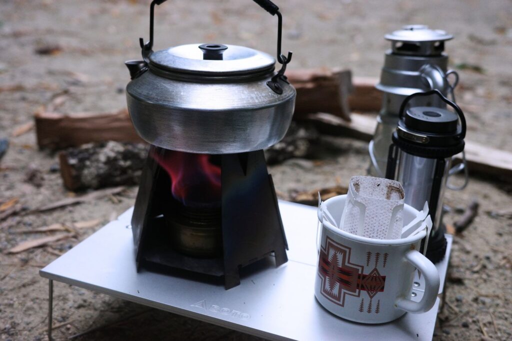 キャンプでドリップバッグ