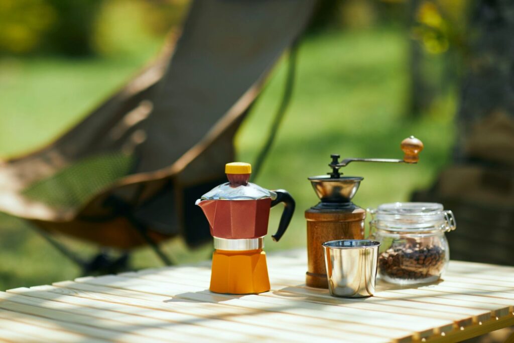キャンプでコーヒー