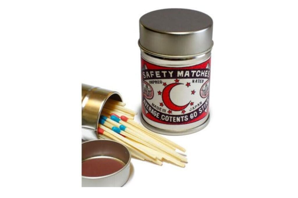 ナカムラマッチ「レトロラベル缶マッチ」