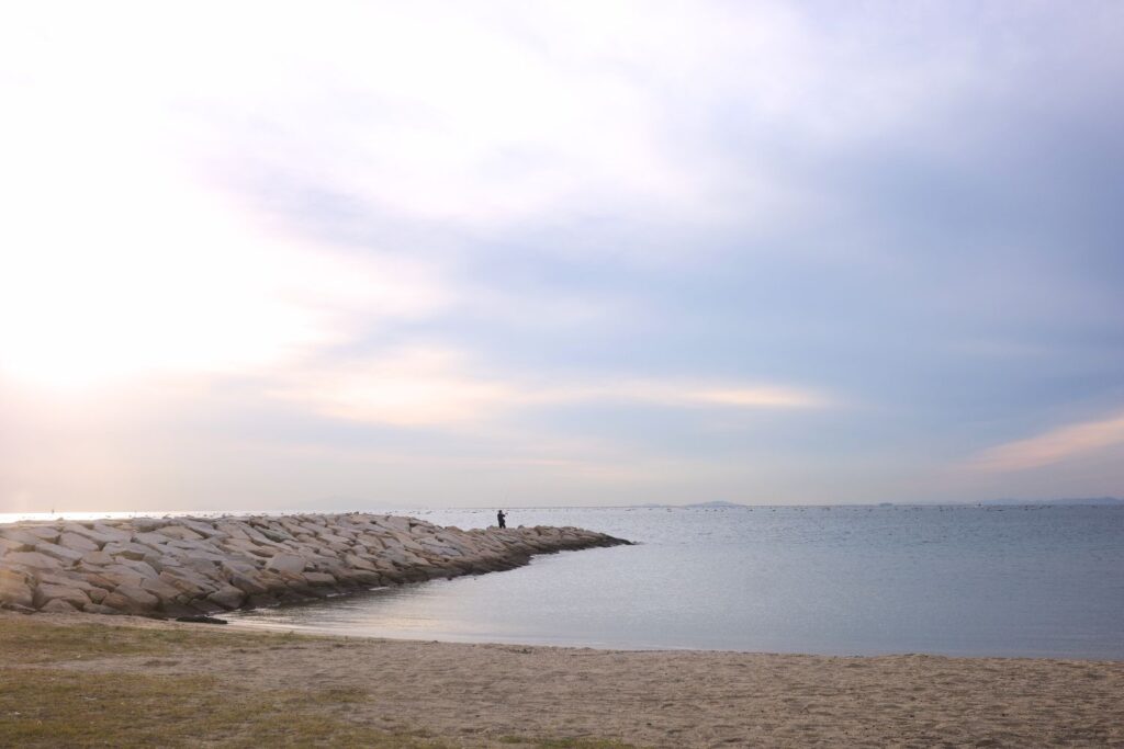 林崎松江海岸の東エリア