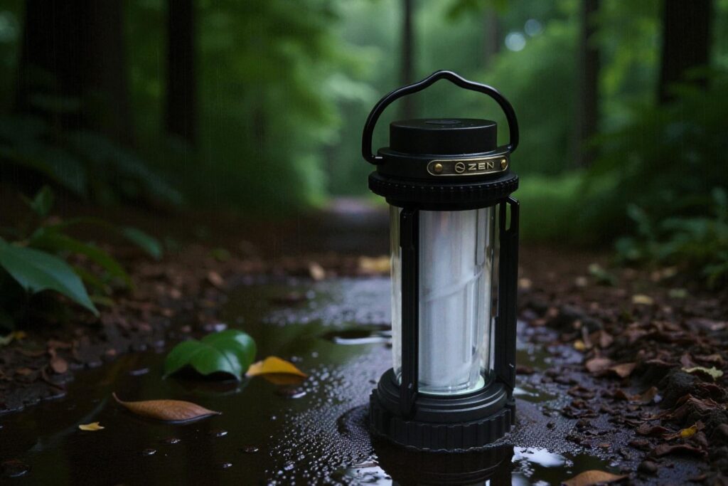 ZEN Camps「禅燈-幽玄」と雨