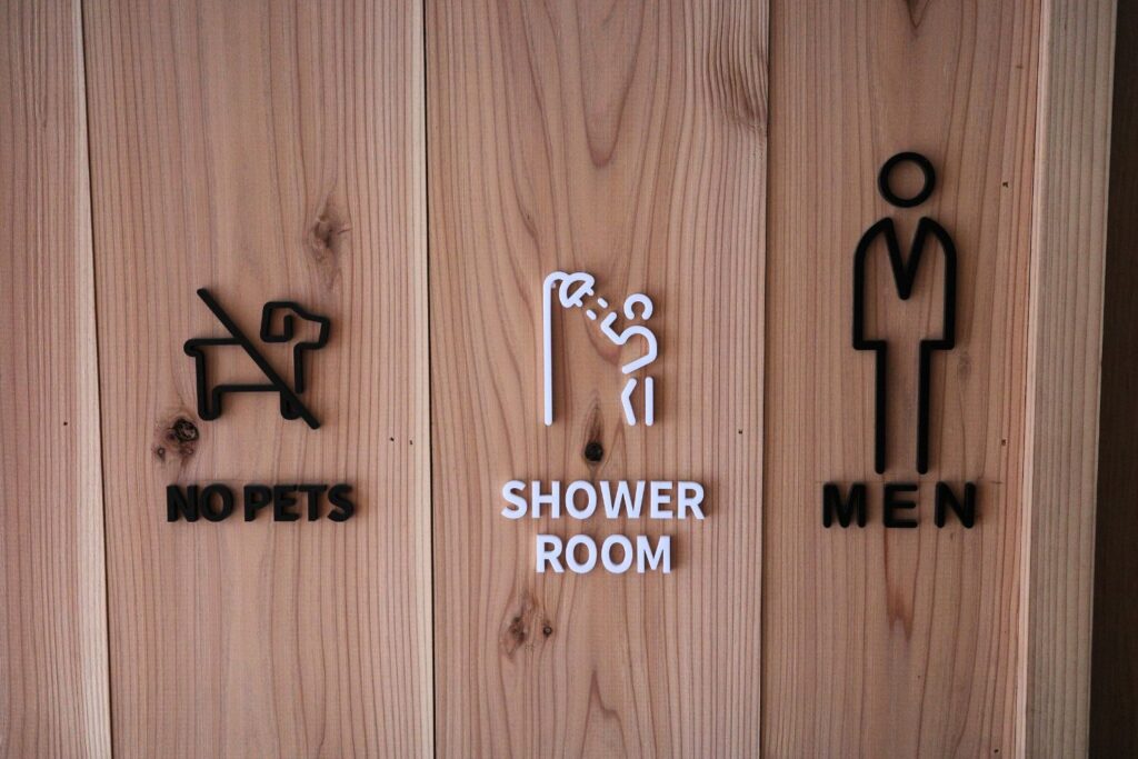 ユニトピアささやまキャンプ&ビレッジのシャワー棟