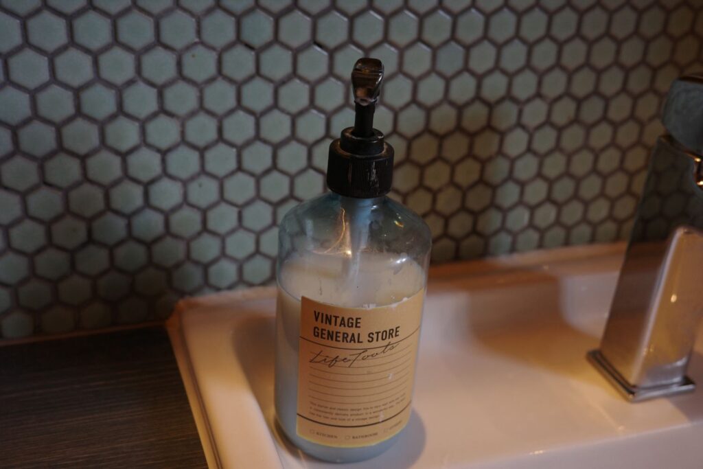 ユニトピアささやまキャンプ&ビレッジのトイレのハンドソープ