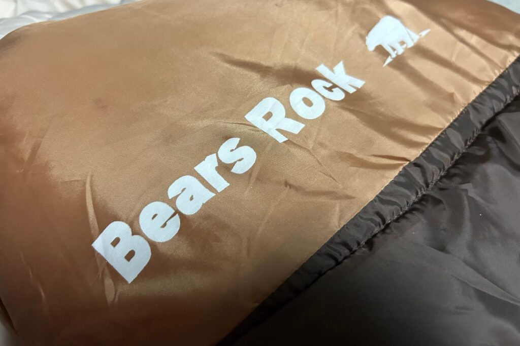 ベアーズロック「-30℃寝袋 FX-503W」のロゴ