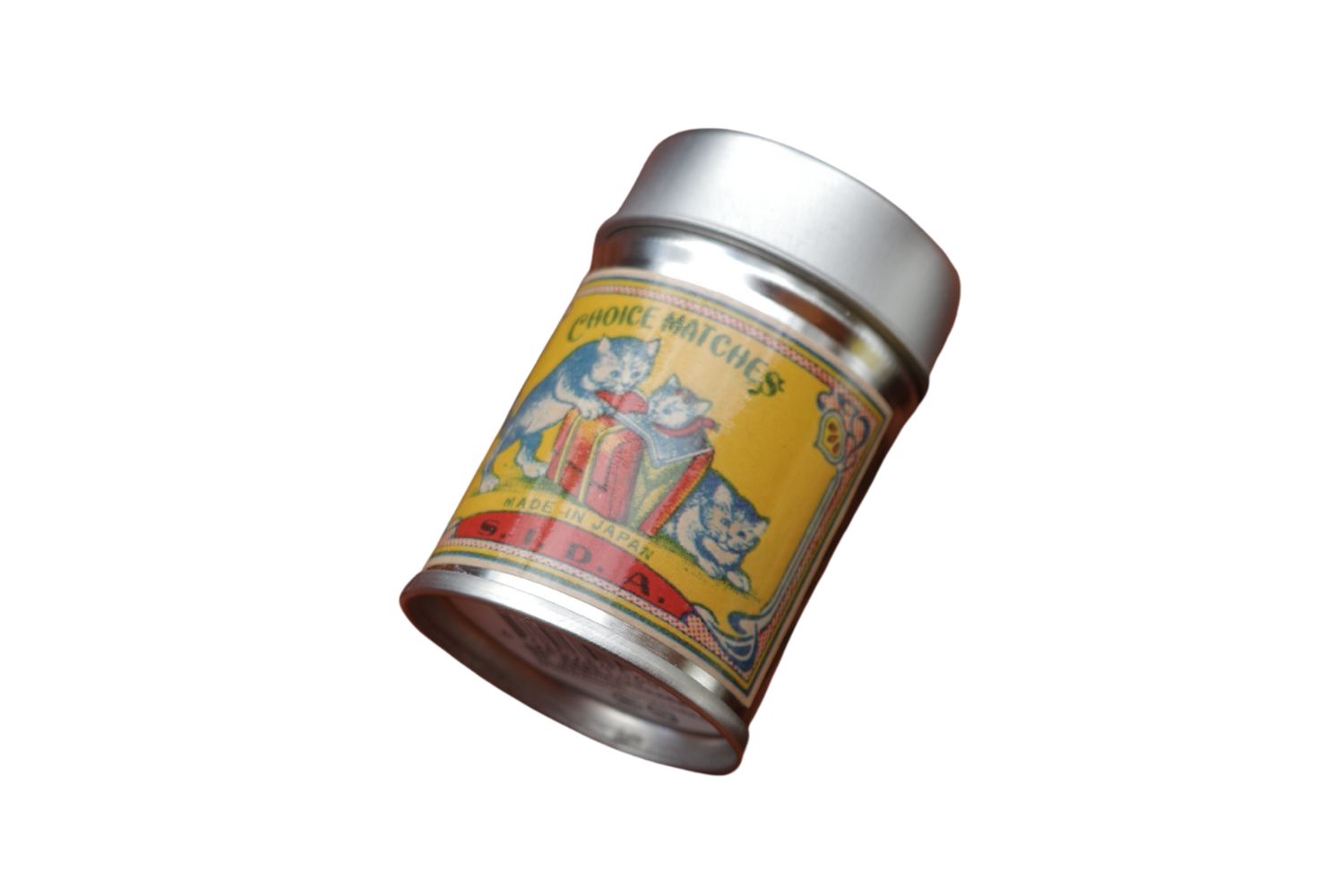 ナカムラマッチ「レトロラベル缶マッチ」