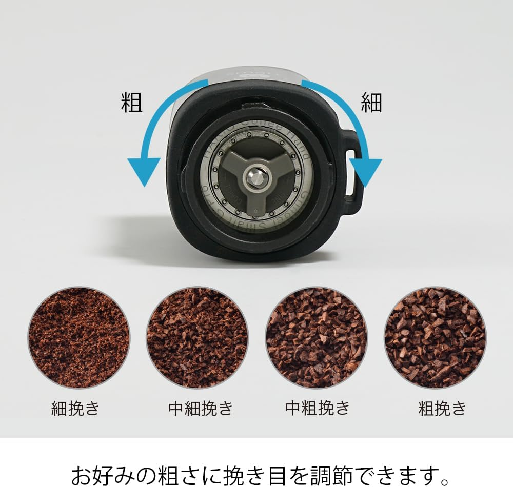 ハリオ「コーヒーミル」の挽き具合