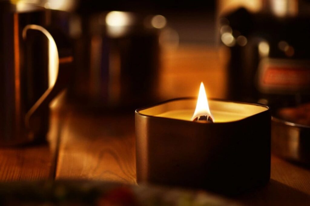 小さな焚き火キャンドル